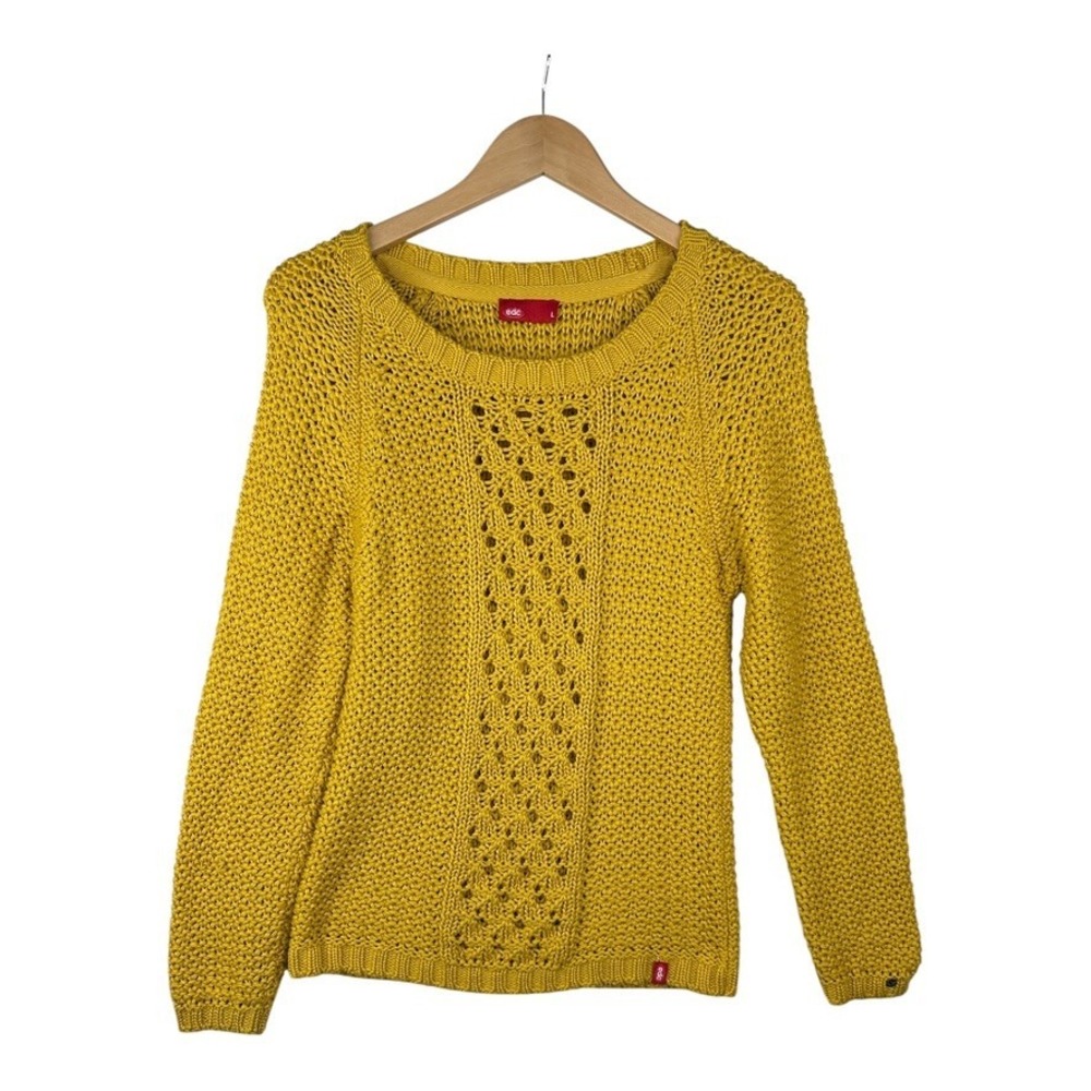 Cozy Yellow Knit Sweater